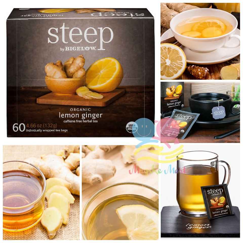 美國 Steep 有機檸檬薑茶(1盒60小包)