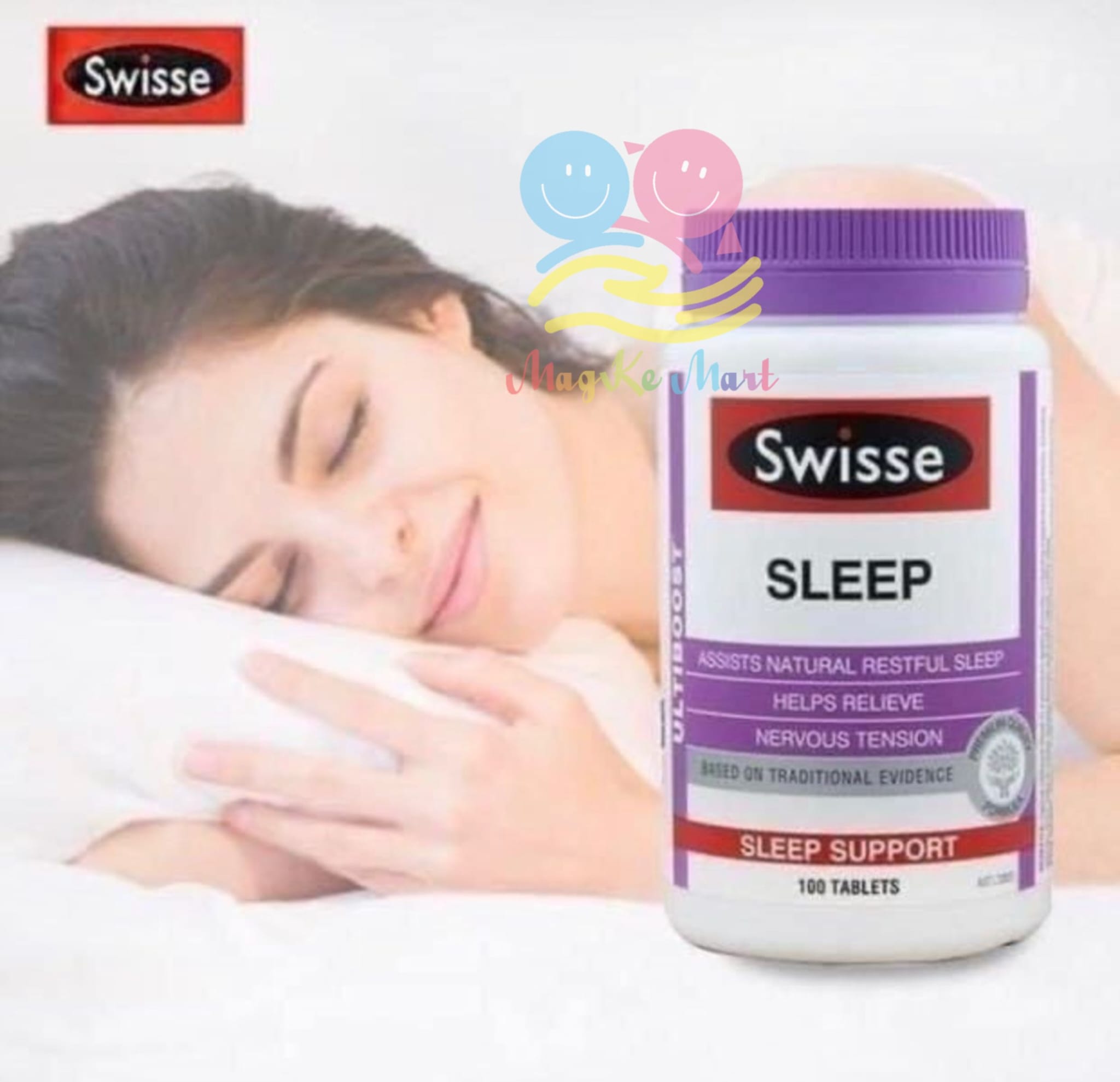 澳洲 Swisse Sleep 睡眠片(成年人食用)(1樽100粒)